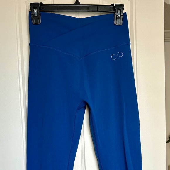 Curves & Combat Boots - Blue 'Naked' Leggings - Picture 2 of 7